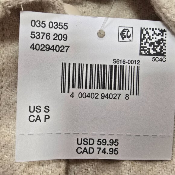 NWT American Eagle M Women's Oversized Fleece & Love Shacket, Sand Medium (AEO) - Picture 9 of 13